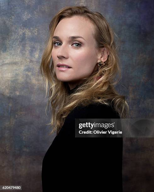 Actress Diane Kruger is photographed for Self Assignment on September 3, 2016 in Deauville, France.