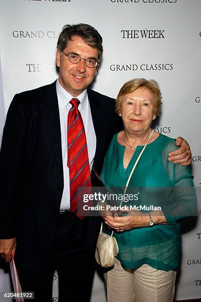 Niall Burgess and Maureen Burgess attend GRAND CLASSICS hosted by Gabriel Byrne sponsored by THE WEEK to benefit FilmAid International at Soho House...