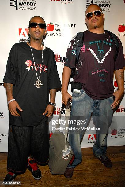 Lil Fate and DJ JC attend The 12th Annual Webby Awards Afterparty at Hiro Ballroom at The Maritime Hotel 363 w 16th st on June 10, 2008.