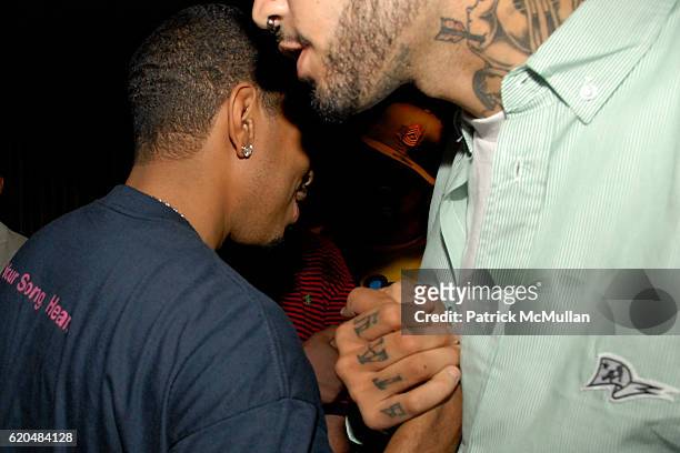 Ludacris and Travis Mccoy attend The 12th Annual Webby Awards Afterparty at Hiro Ballroom at The Maritime Hotel 363 w 16th st on June 10, 2008.