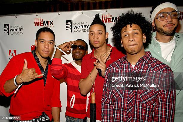 Double - 0, Knaledge , Tim William, De Jesus and Travis Mccoy attend The 12th Annual Webby Awards Afterparty at Hiro Ballroom at The Maritime Hotel...