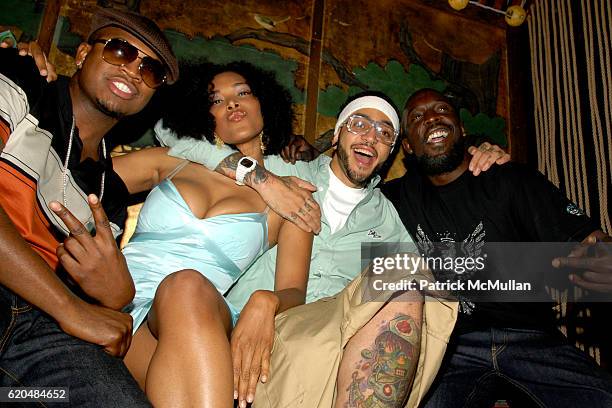 Ne-Yo, Malene Younglao, Travis Mccoy and Michael Kenneth Williams attend The 12th Annual Webby Awards Afterparty at Hiro Ballroom at The Maritime...