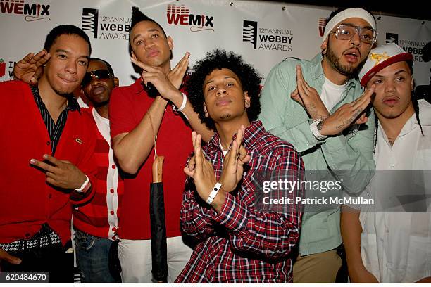 Double - 0, Knaledge , Tim William, De Jesus, Travis Mccoy and guest attend The 12th Annual Webby Awards Afterparty at Hiro Ballroom at The Maritime...