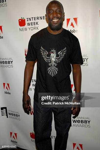 Michael Kenneth Williams attends The 12th Annual Webby Awards Afterparty at Hiro Ballroom at The Maritime Hotel 363 w 16th st on June 10, 2008.