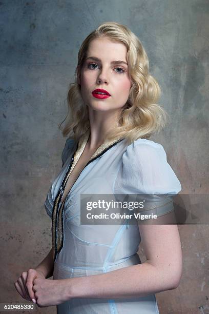 Actress Lucy Boynton is photographed for Self Assignment on September 3, 2016 in Deauville, France.