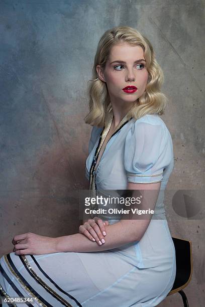 Actress Lucy Boynton is photographed for Self Assignment on September 3, 2016 in Deauville, France.