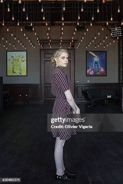 Actress Lucy Boynton is photographed for Self Assignment on September 3, 2016 in Deauville, France.