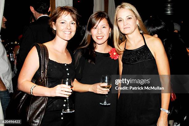 Lisa Shaahan, Amy Feng and Lori Flynn attend EVERYDAY HEALTH 2nd Anniversary Party at Hudson Terrace on September 25, 2008 in New York City.