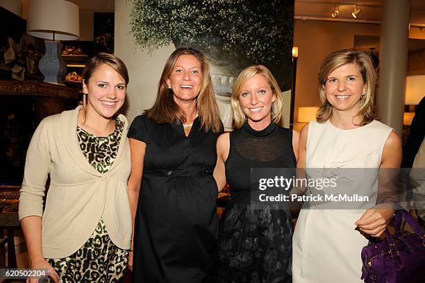 Sara Lloyd, Kristen Edson, Kathleen Wells and Hobby Williams attend Cocktail party to celebrate the opening of THE DUTCH TOUCH ART COMPANY EXHIBITION...