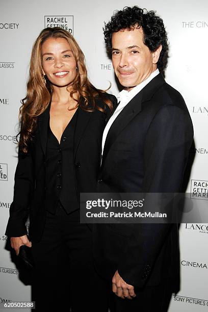 Jenny Lumet and Alexander Weinstein attend THE CINEMA SOCIETY and LANCOME host a screening of "RACHEL GETTING MARRIED" at Landmark Sunshine Theater...