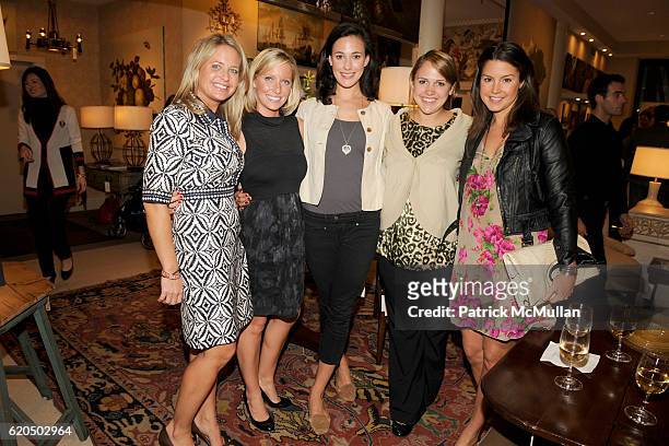 Karen Kreitsek, Kathleen Wells, Marquin McMath, Sara Lloyd and Anne Ziegler attend Cocktail party to celebrate the opening of THE DUTCH TOUCH ART...