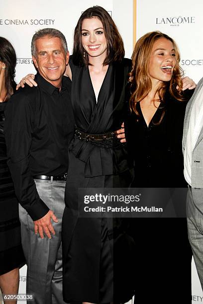 Marc Platt, Anne Hathaway and Jenny Lumet attend THE CINEMA SOCIETY and LANCOME host a screening of "RACHEL GETTING MARRIED" at Landmark Sunshine...