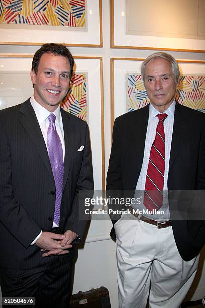 Rick Folbaum and Bob Simon attend A Luncheon to Celebrate LIFETIME NETWORKS New Film, LIVING PROOF at Michaels on September 24, 2008 in New York City.