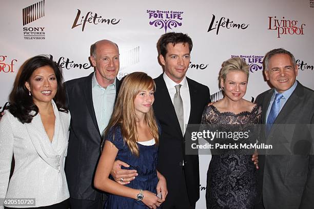 Andrea Wong, Neil Meron, Georgia Connick, Harry Connick, Jr., Renée Zellweger and Craig Zadan attend LIFETIME TELEVISION and SONY PICTURES TELEVISION...