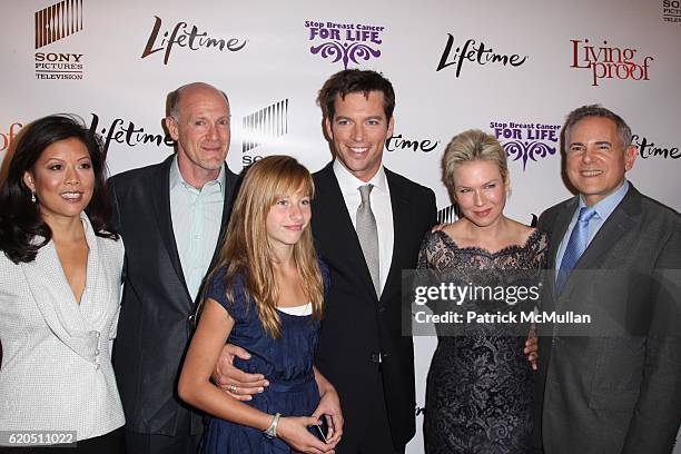 Andrea Wong, Neil Meron, Georgia Connick, Harry Connick, Jr., Renée Zellweger and Craig Zadan attend LIFETIME TELEVISION and SONY PICTURES TELEVISION...