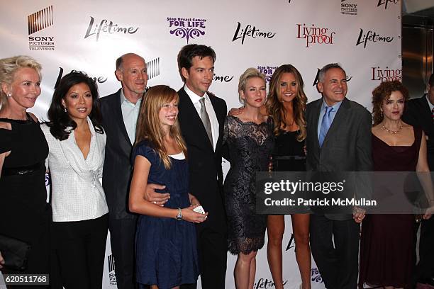 Trudie Styler, Andrea Wong, Neil Meron, Georgia Connick, Harry Connick, Jr., Renée Zellweger, Amanda Bynes, Craig Zadan and Bernadette Peters attend...