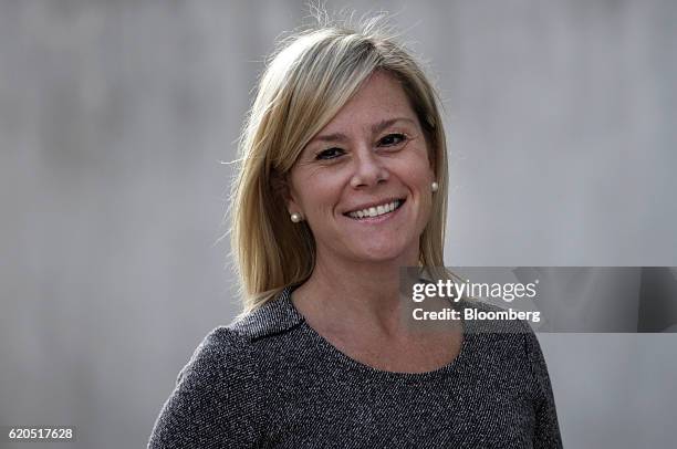 Bridget Anne Kelly, former deputy chief of staff for New Jersey Governor Chris Christie, smiles as she arrives at the Martin Luther King, Jr. Federal...