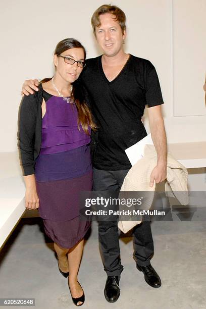 Lisa Spellman and Doug Aitken attend 303 Gallery Opening Reception NEW WORKS by DOUG AITKEN at 547 W 21 Street on September 20, 2008 in New York City.