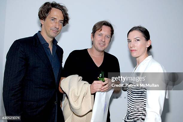 Richard Phillips, Doug Aitken and Sarah Morris attend 303 Gallery Opening Reception NEW WORKS by DOUG AITKEN at 547 W 21 Street on September 20, 2008...