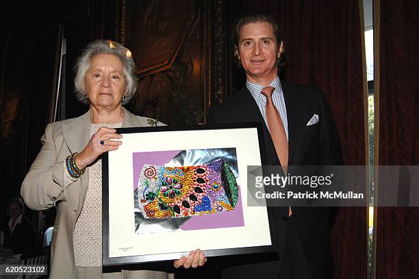 Judith Leiber and Eric Javits attend Madison Square Boys & Girls Club Purses & Pursenalities Luncheon at The Metropolitan Club on September 23, 2008...