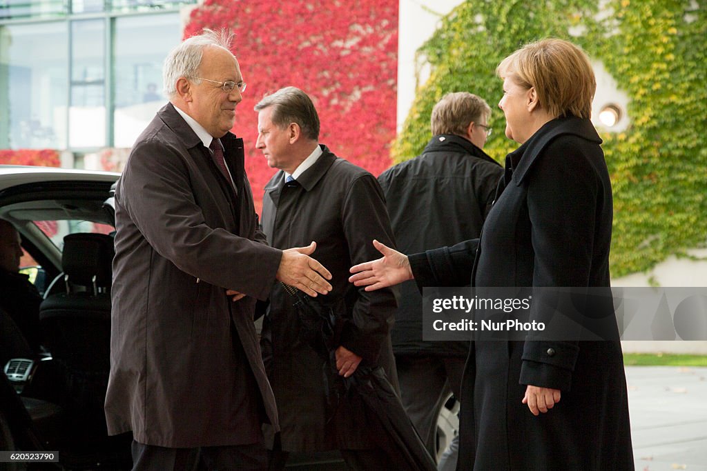 Merkel Receives Swiss President Johann Schneider-Ammann