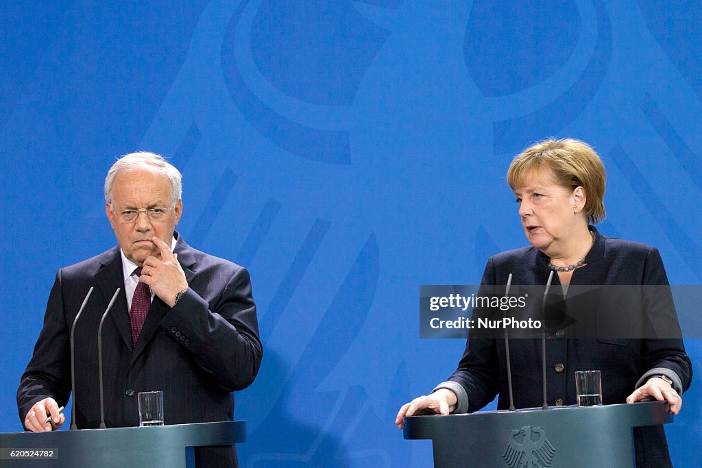 Merkel Receives Swiss President Johann Schneider-Ammann