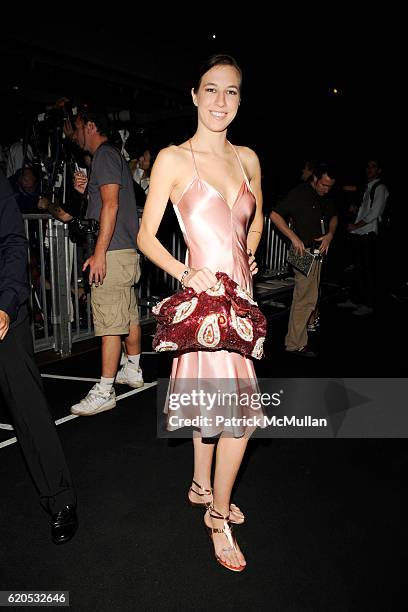 Nathalie White attends MARC JACOBS Spring 2009 Collection at The Greenwich Hotel on September 8, 2008 in New York City.