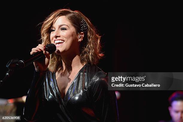 Cassadee Pope performs at the Rolling Stone Country Live Nashville at City Winery Nashville on November 1, 2016 in Nashville, Tennessee.