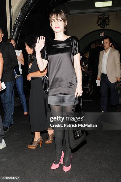 Winona Ryder attends MARC JACOBS Spring 2009 Fashion Show at Park Avenue Armory on September 8, 2008 in New York City.