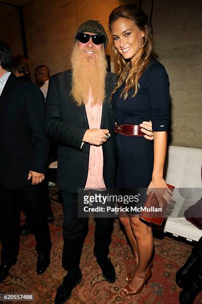 BIlly Gibbons and Bar Refaeli attend TOMMY HILFIGER Spring 2009 Fashion Show at New York State Theater on September 11, 2008 in New York City.