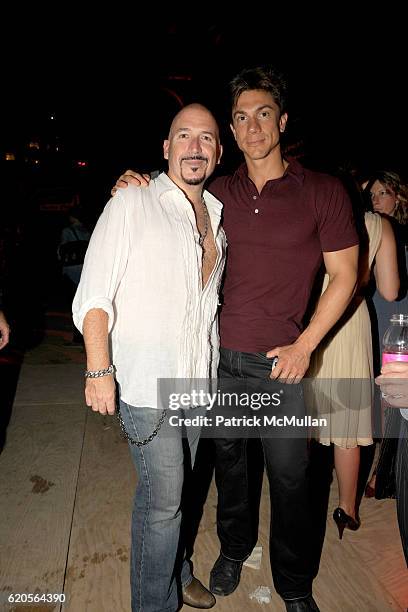 Richard Perez-Feria and Vincent Maggio attend INTERVIEW Party to Celebrate "A New Look" at The Standard on September 4, 2008 in New York City.