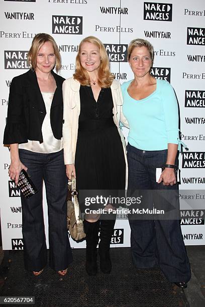 Amy Ryan, Patricia Clarkson and Edie Falco attend NAKED ANGELS Presents Off Broadway Premiere of, FAULT LINES, a New Play by STEPHEN BLEBER at Cherry...