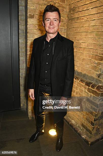 Rick Astley attends a drinks reception at The Stubhub Q Awards 2016 at The Roundhouse on November 2, 2016 in London, England.
