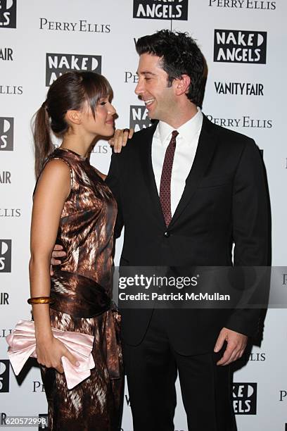 Zoe Buckman and David Schwimmer attend NAKED ANGELS Presents Off Broadway Premiere of, FAULT LINES, a New Play by STEPHEN BLEBER at Cherry Lane...