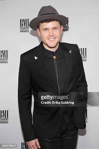Trent Harmon attends the 64th Annual BMI Country awards on November 1, 2016 in Nashville, Tennessee.