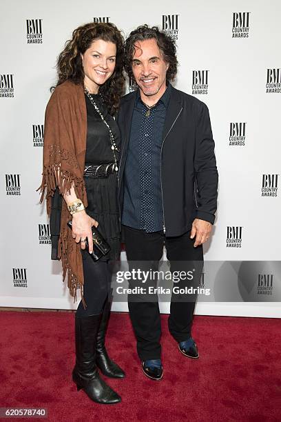 Aimee and John Oates attend the 64th Annual BMI Country awards on November 1, 2016 in Nashville, Tennessee.