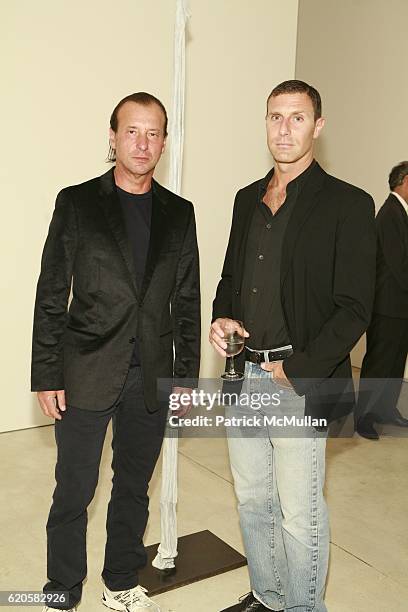 Helmut Lang and Edward Pavlick attend LOUIS XIII Celebrates WALLPAPER'S Guest Editor LOUISE BOURGEOISE with HELMUT LANG at Cheim & Reid and...