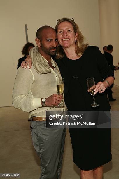 Michou and Elinore Carmody attend LOUIS XIII Celebrates WALLPAPER'S Guest Editor LOUISE BOURGEOISE with HELMUT LANG at Cheim & Reid and Glasshouses...