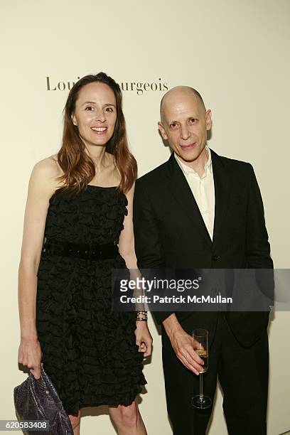 Kim Andreolli and Adrian Joffe attend LOUIS XIII Celebrates WALLPAPER'S Guest Editor LOUISE BOURGEOISE with HELMUT LANG at Cheim & Reid and...