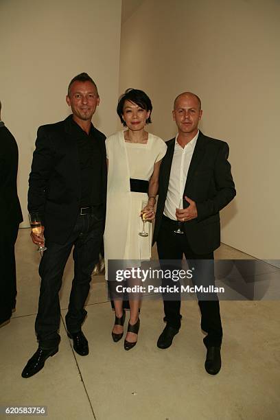 Quin Aluni, Regina Szeto and Italo Zucchelli attend LOUIS XIII Celebrates WALLPAPER'S Guest Editor LOUISE BOURGEOISE with HELMUT LANG at Cheim & Reid...