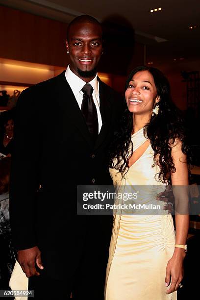 Plaxico Burress and Tiffany Burress attend GIORGIO ARMANI Runway Presentation Hosted by ROBERTA ARMANI at Giorgio Armani Madison Ave on September 16,...