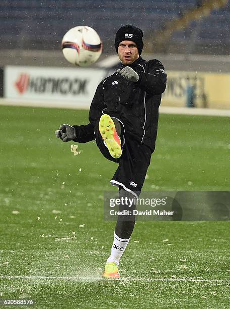St Petersburg , Russia - 2 November 2016; Ciaran Kilduff of Dundalk during squad training at Stadion Pertrovskiy in St Petersburg, Russia.