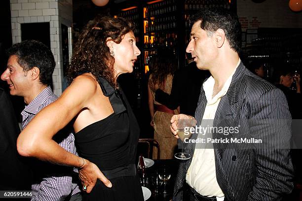 Jacqueline Schnabel and Roland Levin attend Private Dinner hosted by CARLOS JEREISSATI, CEO of IGUATEMI at Pastis on September 6, 2008 in New York...