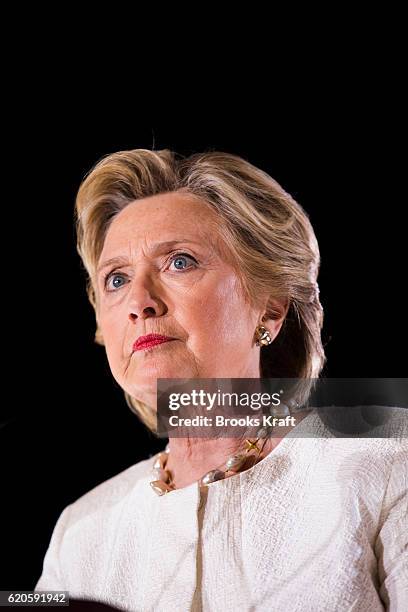 Democratic Presidential candidate Hillary Clinton participates in a campaign rally, November 1, 2016 in Sanford, FL.