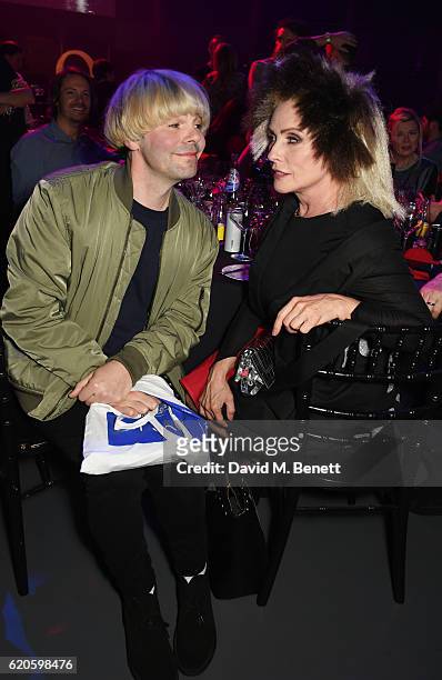 Tim Burgess and Debbie Harry attend a drinks reception at The Stubhub Q Awards 2016 at The Roundhouse on November 2, 2016 in London, England.