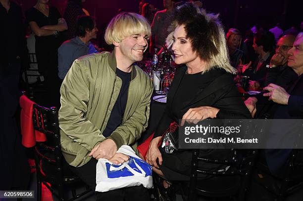 Tim Burgess and Debbie Harry attend a drinks reception at The Stubhub Q Awards 2016 at The Roundhouse on November 2, 2016 in London, England.