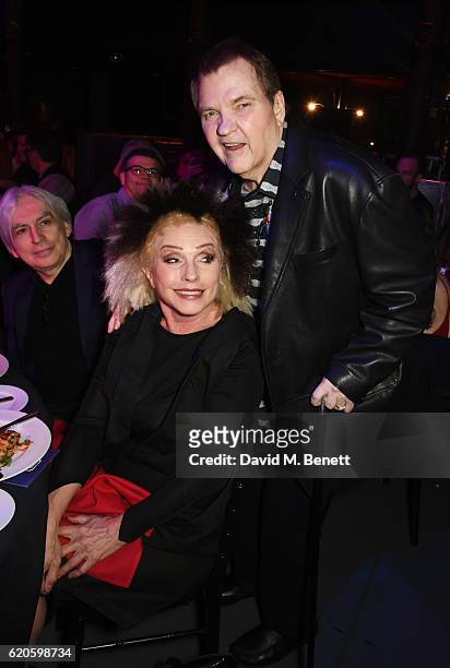 Chris Stein, Debbie Harry and Meat Loaf attend a drinks reception at The Stubhub Q Awards 2016 at The Roundhouse on November 2, 2016 in London,...