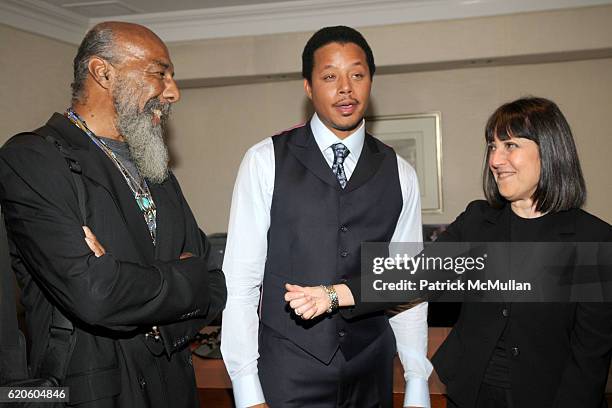 Richie Havens, Terrence Howard and Lisa Robinson attend BLOOMINGDALE'S and VANITY FAIR host "THE BEAT OF CHIC" at Bloomingdale's on September 3, 2008...