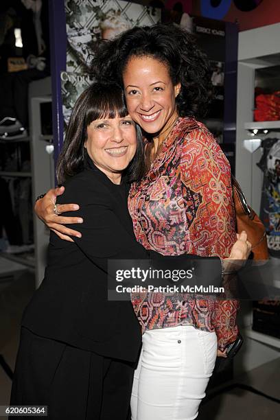 Lisa Robinson and Lisa Ellis attend BLOOMINGDALE'S and VANITY FAIR host "THE BEAT OF CHIC" at Bloomingdale's on September 3, 2008 in New York City.