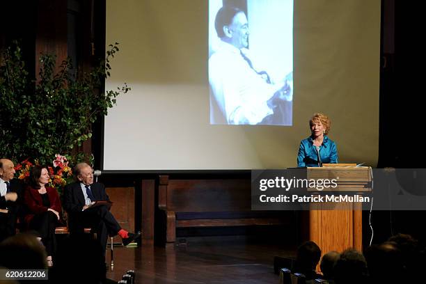 Gail Sheehy attends A Memorial Celebration for CLAY FELKER at New York Society for Ethical Culture on September 22, 2008 in New York City.